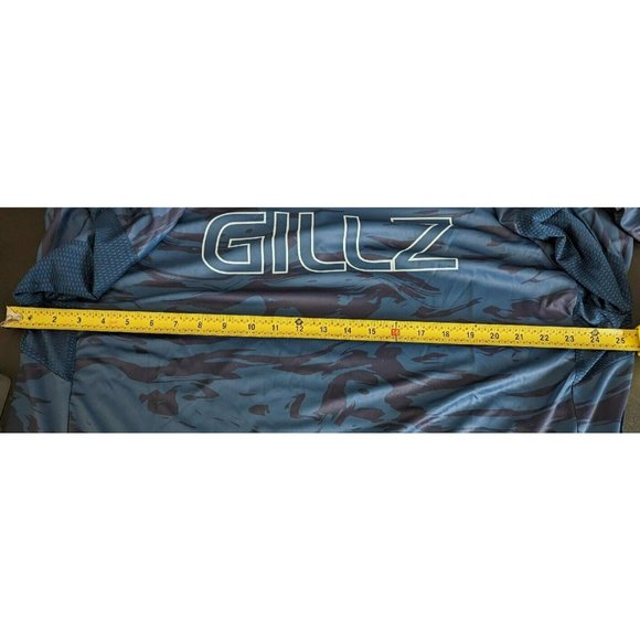 Gillz Mens LS UV Tournament Series V2 Blue Waterman Print LS Fishing Shirt Sz 2X - Picture 7 of 7
